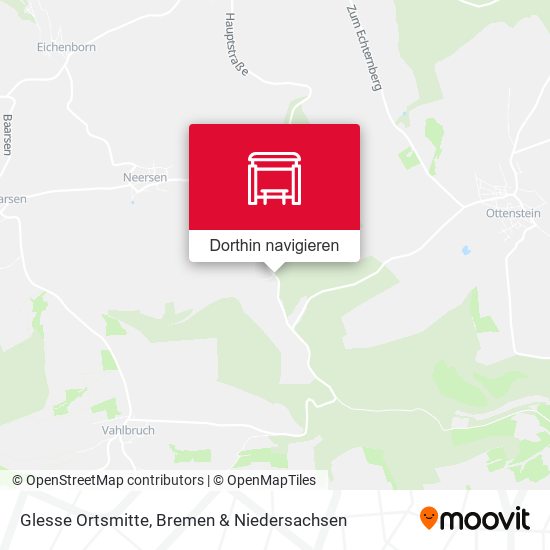 Glesse Ortsmitte Karte