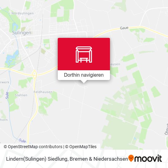 Lindern(Sulingen) Siedlung Karte