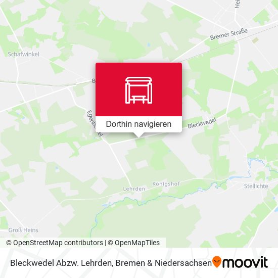 Bleckwedel Abzw. Lehrden Karte