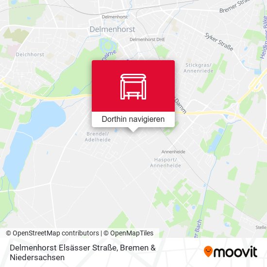 Delmenhorst Elsässer Straße Karte