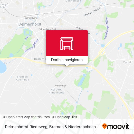 Delmenhorst Riedeweg Karte