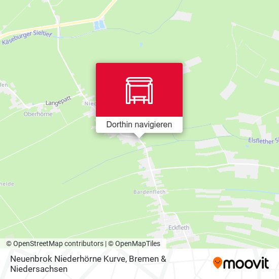 Neuenbrok Niederhörne Kurve Karte
