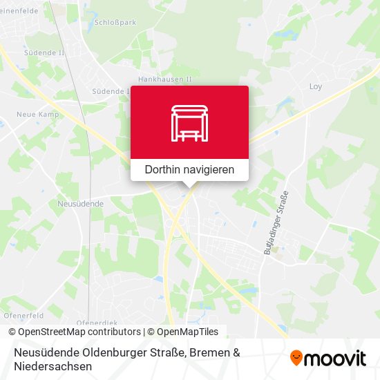 Neusüdende Oldenburger Straße Karte