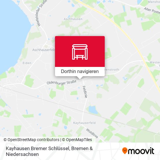 Kayhausen Bremer Schlüssel Karte