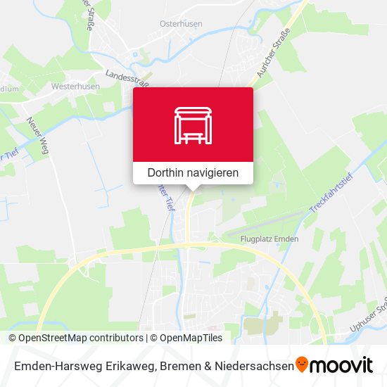 Emden-Harsweg Erikaweg Karte