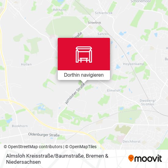 Almsloh Kreisstraße/Baumstraße Karte