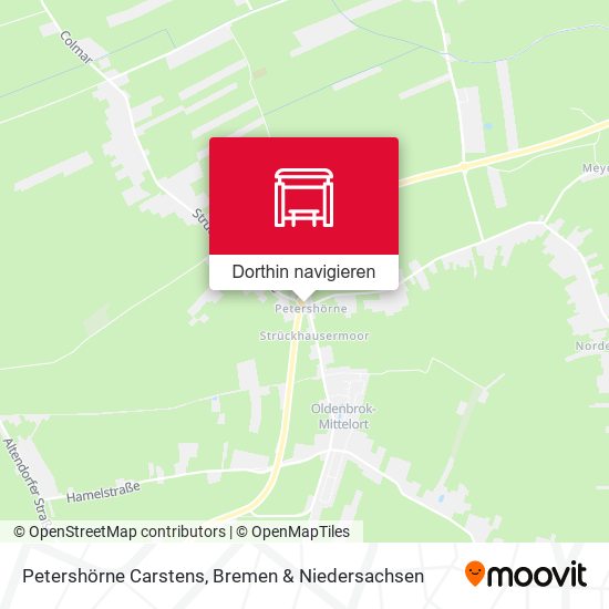 Petershörne Carstens Karte