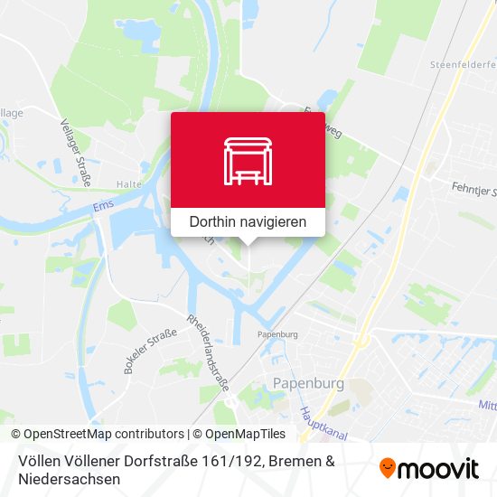 Völlen Völlener Dorfstraße 161 / 192 Karte