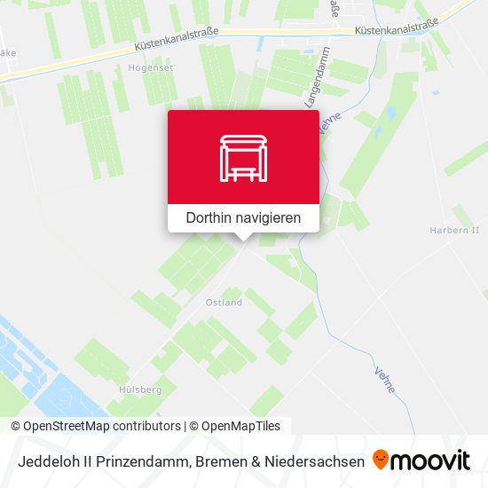 Jeddeloh II Prinzendamm Karte