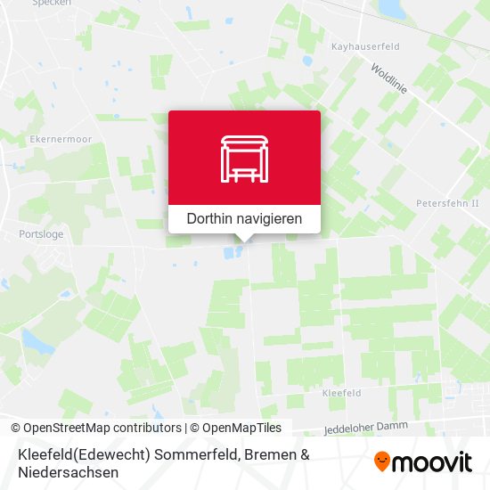 Kleefeld(Edewecht) Sommerfeld Karte
