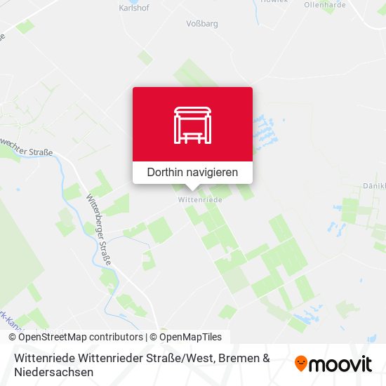 Wittenriede Wittenrieder Straße / West Karte
