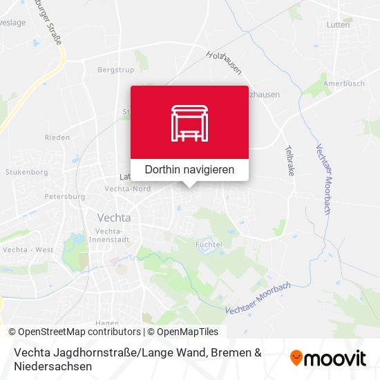 Vechta Jagdhornstraße / Lange Wand Karte