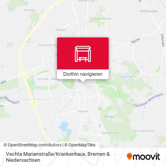Vechta Marienstraße / Krankenhaus Karte