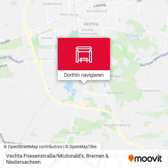 Vechta Friesenstraße / Mcdonald's Karte