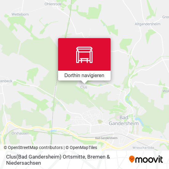 Clus(Bad Gandersheim) Ortsmitte Karte