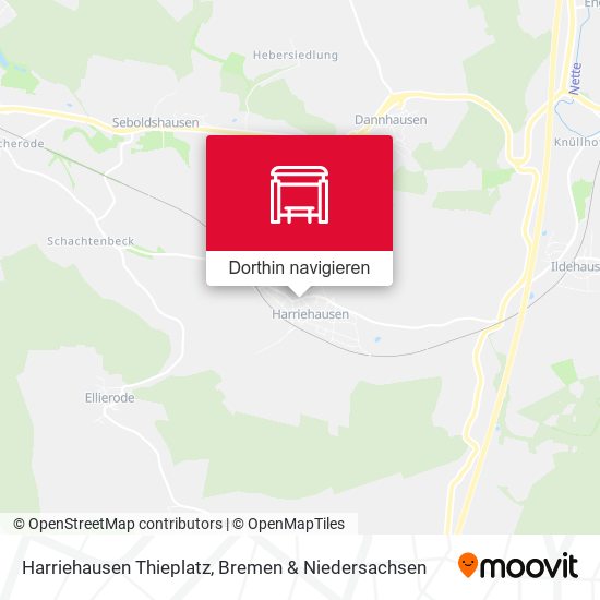 Harriehausen Thieplatz Karte