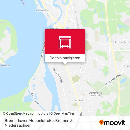 Bremerhaven Hoebelstraße Karte