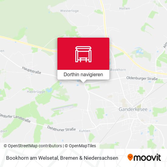 Bookhorn am Welsetal Karte