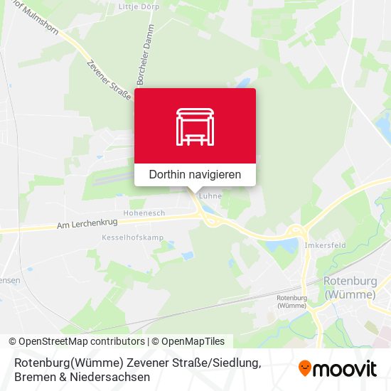 Rotenburg(Wümme) Zevener Straße / Siedlung Karte