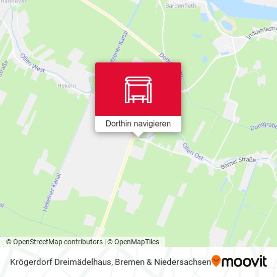 Krögerdorf Dreimädelhaus Karte