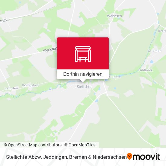 Stellichte Abzw. Jeddingen Karte