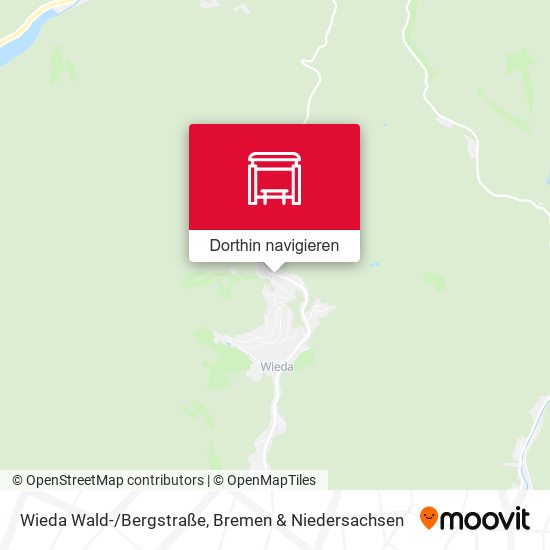 Wieda Wald-/Bergstraße Karte