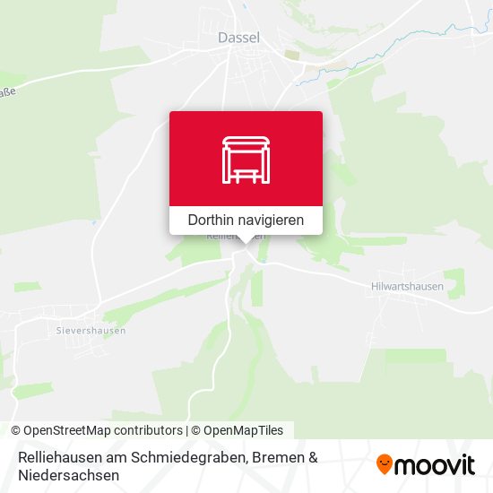 Relliehausen am Schmiedegraben Karte