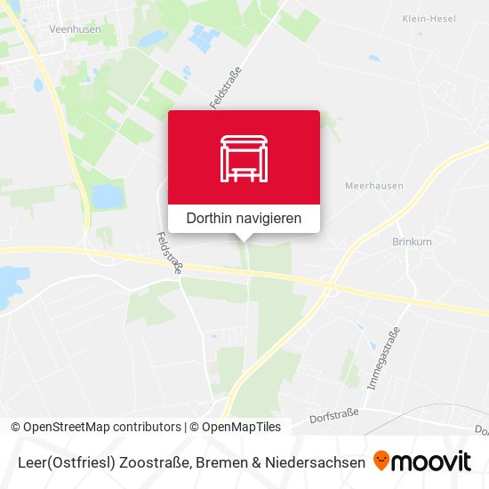 Leer(Ostfriesl) Zoostraße Karte