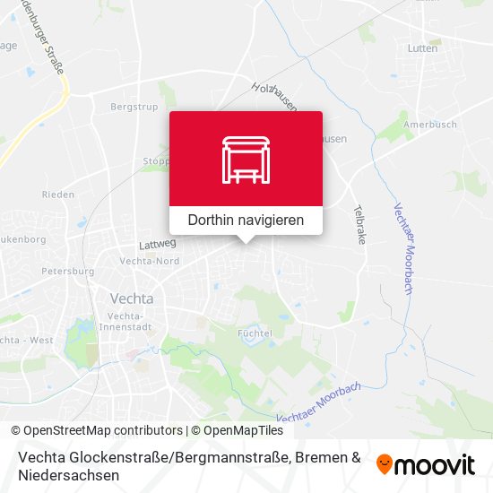 Vechta Glockenstraße / Bergmannstraße Karte
