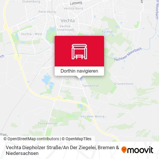 Vechta Diepholzer Straße / An Der Ziegelei Karte
