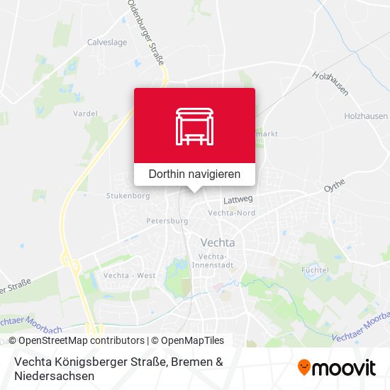 Vechta Königsberger Straße Karte