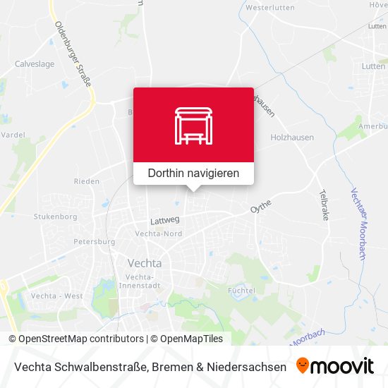 Vechta Schwalbenstraße Karte