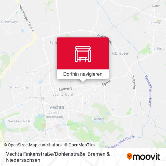 Vechta Finkenstraße / Dohlenstraße Karte