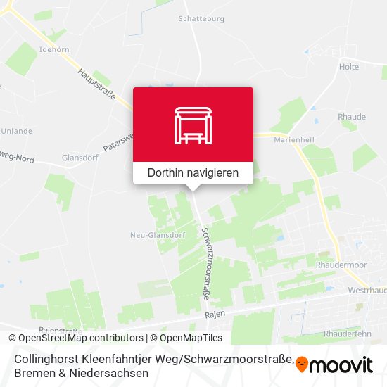 Collinghorst Kleenfahntjer Weg / Schwarzmoorstraße Karte