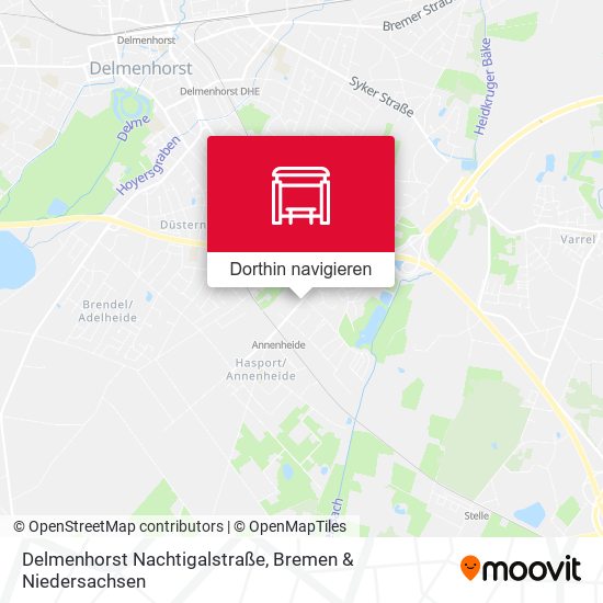 Delmenhorst Nachtigalstraße Karte