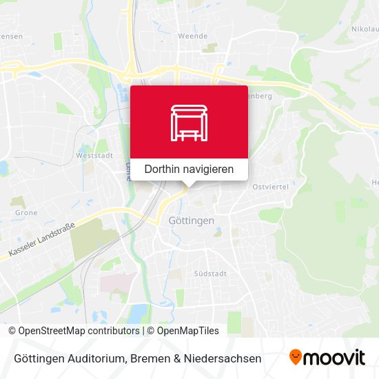 Göttingen Auditorium Karte