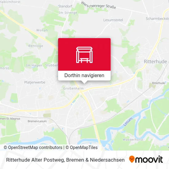 Ritterhude Alter Postweg Karte