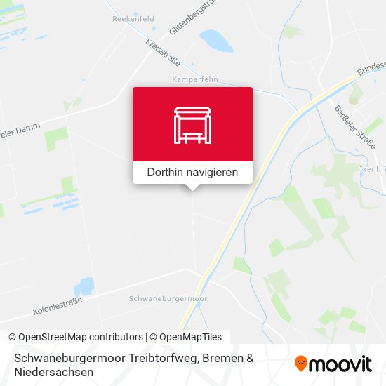 Schwaneburgermoor Treibtorfweg Karte