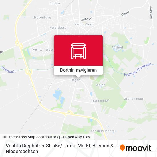 Vechta Diepholzer Straße / Combi Markt Karte