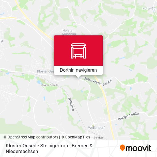 Kloster Oesede Steinigerturm Karte