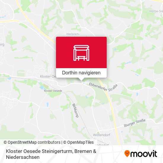 Kloster Oesede Steinigerturm Karte