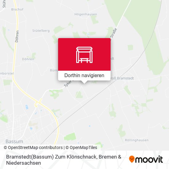Bramstedt(Bassum) Zum Klönschnack Karte