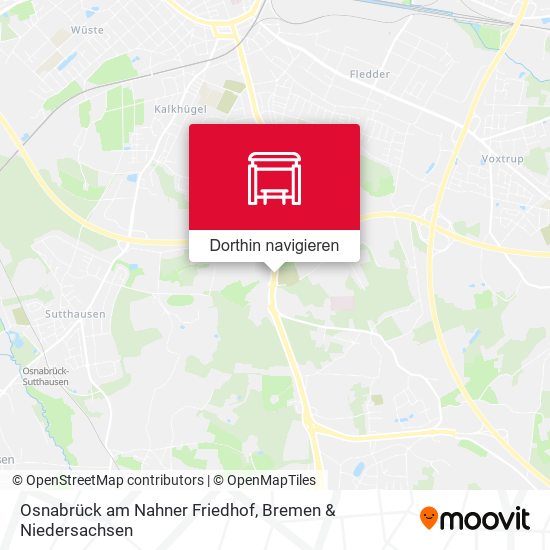 Osnabrück am Nahner Friedhof Karte