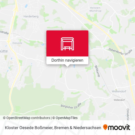 Kloster Oesede Boßmeier Karte