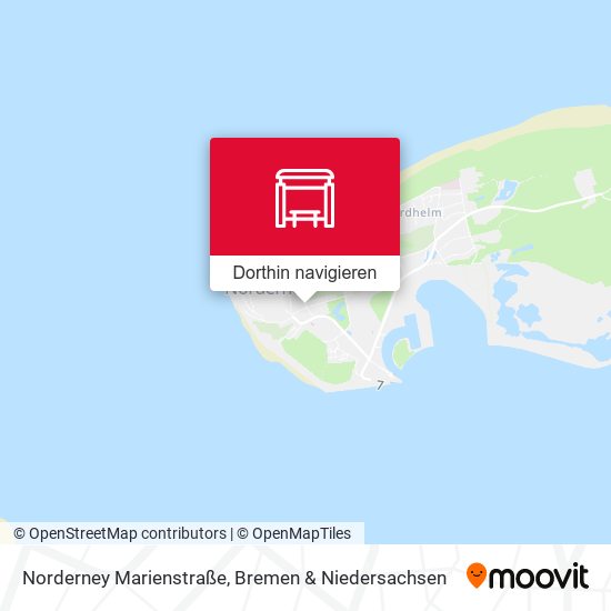 Norderney Marienstraße Karte