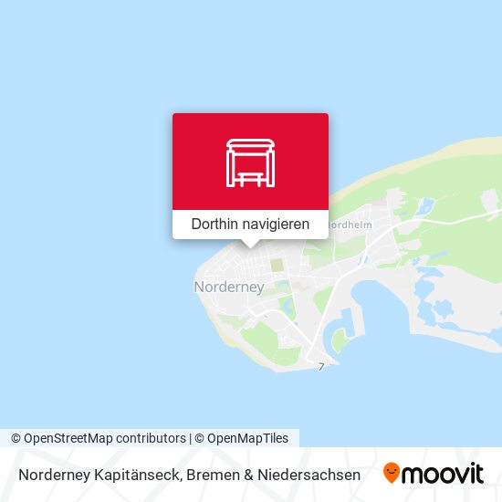 Norderney Kapitänseck Karte