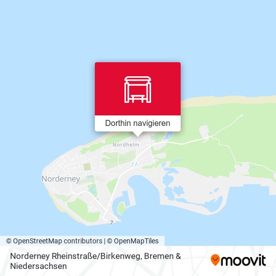 Norderney Rheinstraße / Birkenweg Karte