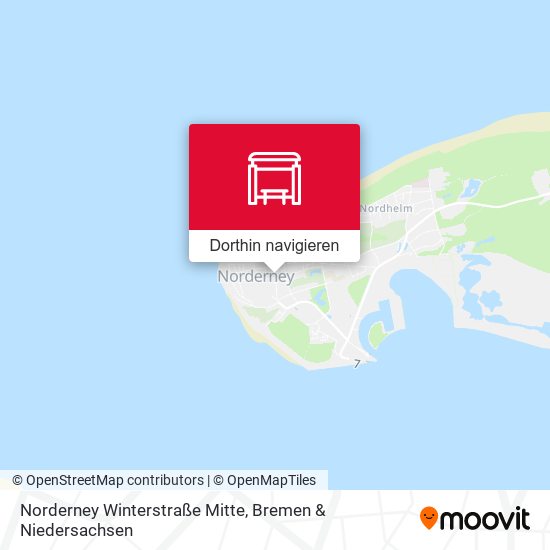 Norderney Winterstraße Mitte Karte