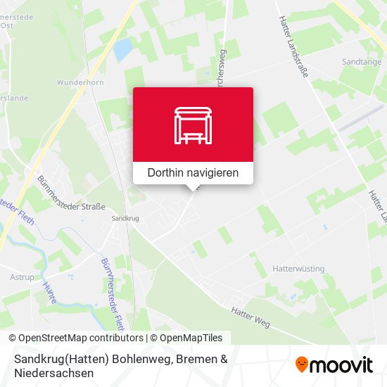 Sandkrug(Hatten) Bohlenweg Karte