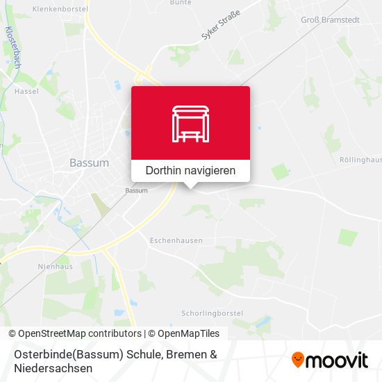 Osterbinde(Bassum) Schule Karte
